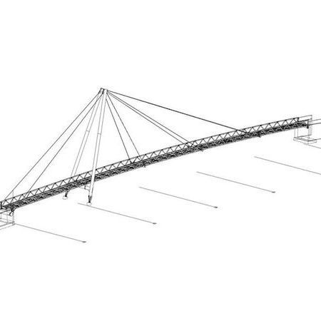 Schrägseilbrücke mit Pylon