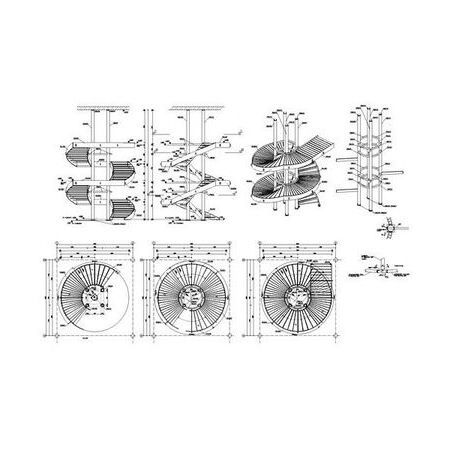 Wendeltreppe und Blechkonstruktion